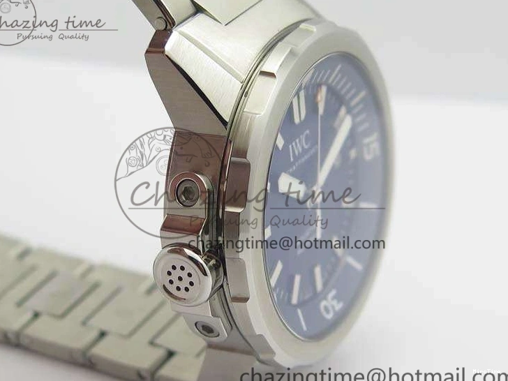 MIROTIME 0329 EasyMatch Aquatimer Automatic IW329004 V6F 1:1 Best Edition Blue Dial On SS Bracelet MIYOTA 7224